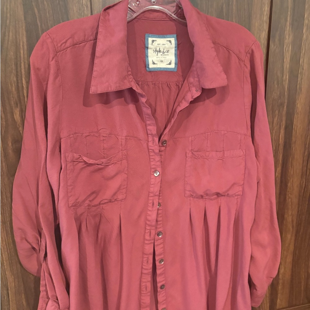 Style & Co. Mauve Blouse size 1X
